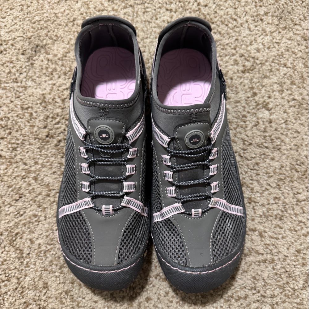 JBU Gray and Pink Women's Athletic Shoes
